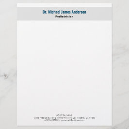 Membrete Médico moderno simple