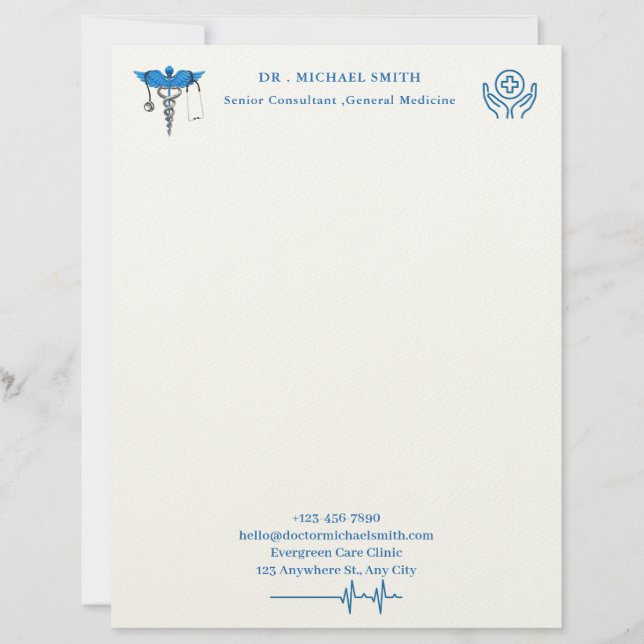 Membrete Médico Simple (Anverso)