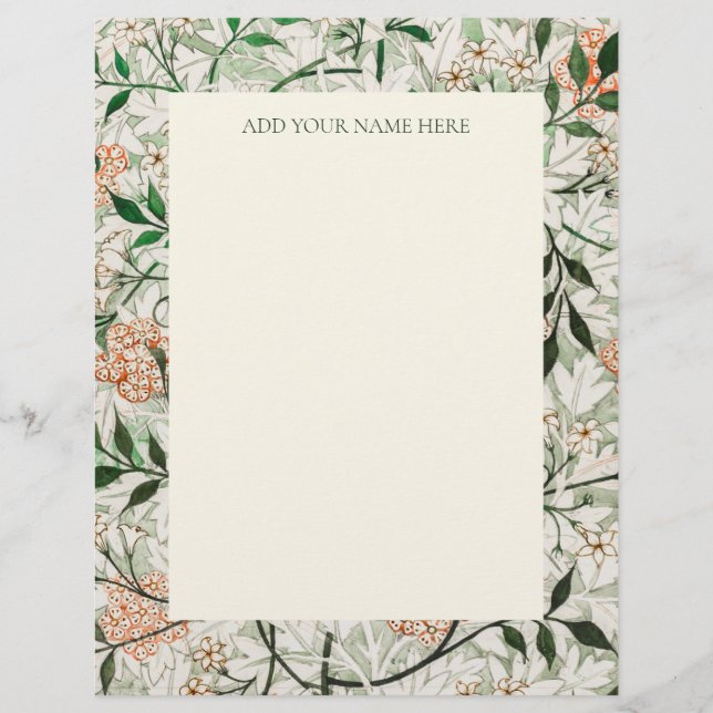 MEMBRETE   MEMBRETE: WILLIAM MORRIS : "JASMINE" (Anverso)