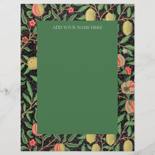 MEMBRETE   MEMBRETE: WILLIAM MORRIS : "POMEGRANADOS" (Anverso)