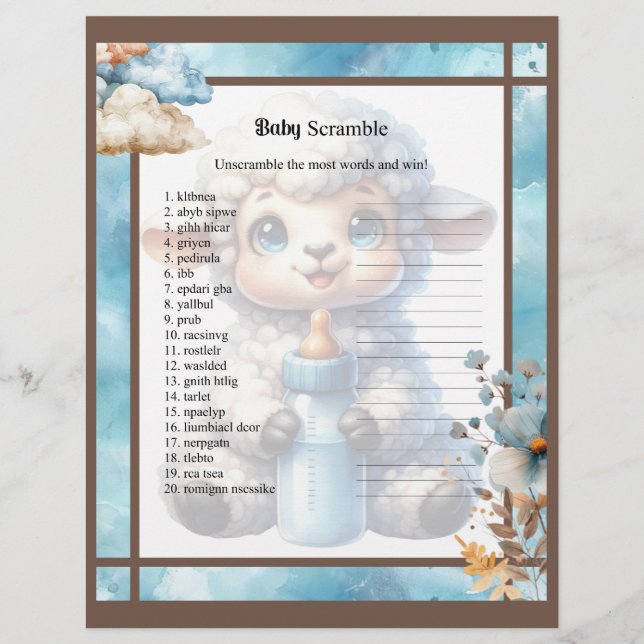 Membrete Mi Cordero Pequeño_ Bebé (Anverso)