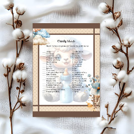 Membrete Mi pequeño fósforo de cordero