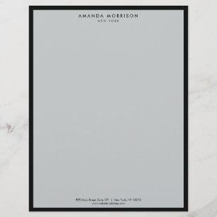 Membrete Minimalista Boutique Black/Gray