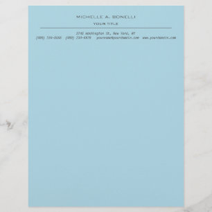 Membrete Minimalista moderno profesional en el cielo azul