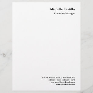 Membrete Minimalista profesional moderno