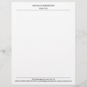 Membrete Minimalista profesional moderno creativo