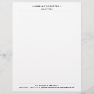 Membrete Minimalista profesional moderno creativo