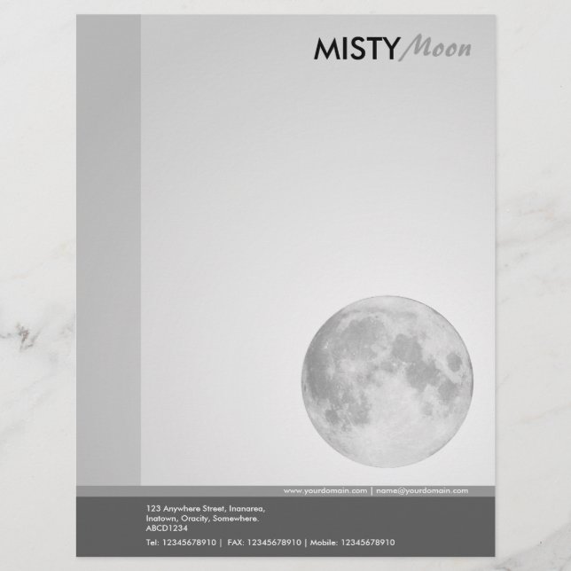 Membrete Misty Moon (Anverso)