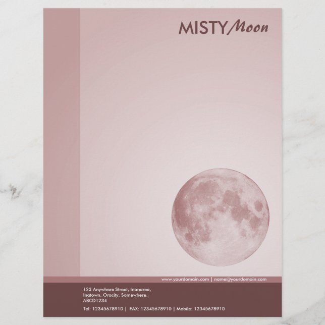 Membrete Misty Moon Brown (Anverso)