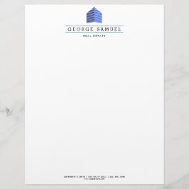 Membrete Modern Abstract Home Logo Realtor 