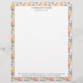 Membrete Modern Mid Century Pattern Company Name Details