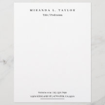 Moderno Monograma Personal Business Profesional Le