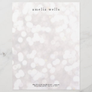 Membrete Moderno profesional creativo blanco simple