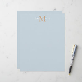 Membrete Monograma de nombre personalizado