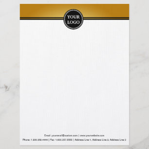 Membrete Monograma de Personalizado estacional moderno negr