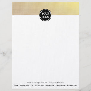 Membrete Monograma de Personalizado estacional moderno negr