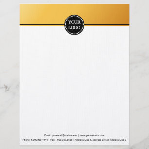 Membrete Monograma de Personalizado estacional moderno negr