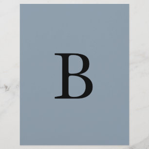 Membrete Monograma: fiesta de novias de Bodas azules agitad