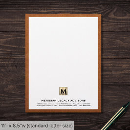 Membrete Monograma profesional