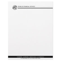 Monograma profesional Gris negro