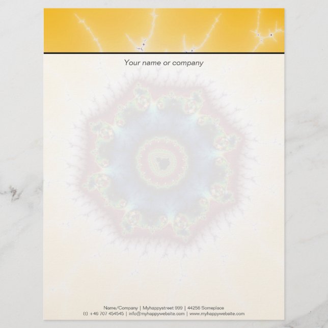 Membrete Monstruo - Arte fractal (Anverso)