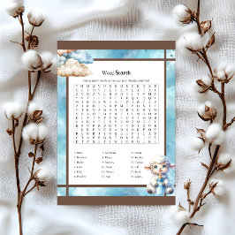 Membrete My Little Lamb_ Baby Word Search