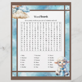Membrete My Little Lamb_ Baby Word Search