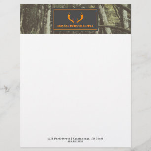 Membrete Naranja de camuflaje Antlers de venado exterior