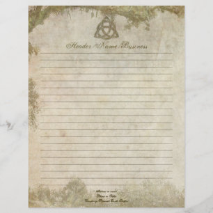 Membrete Natural de Triquetra alineado