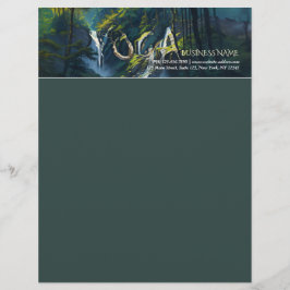 Membrete Naturaleza Bosque YOGA Profesora de Meditación de 