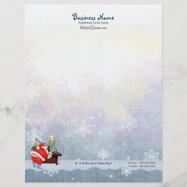 Membrete Navidades Bonus Letterhead (Anverso)