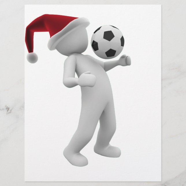 Membrete navidades de fútbol (Anverso)