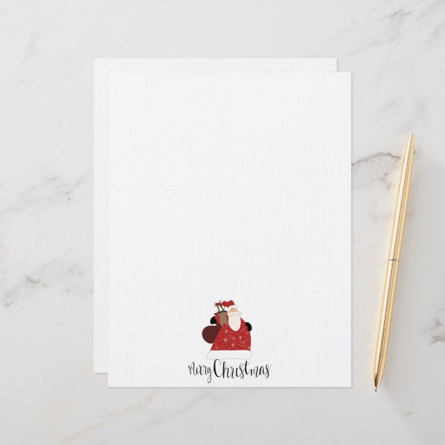 Membrete Navidades Santa Letterhead (Anverso/Reverso In Situ)