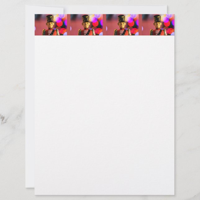 Membrete Navidades soldado de juguete figurine SlipperyJoe  (Anverso)