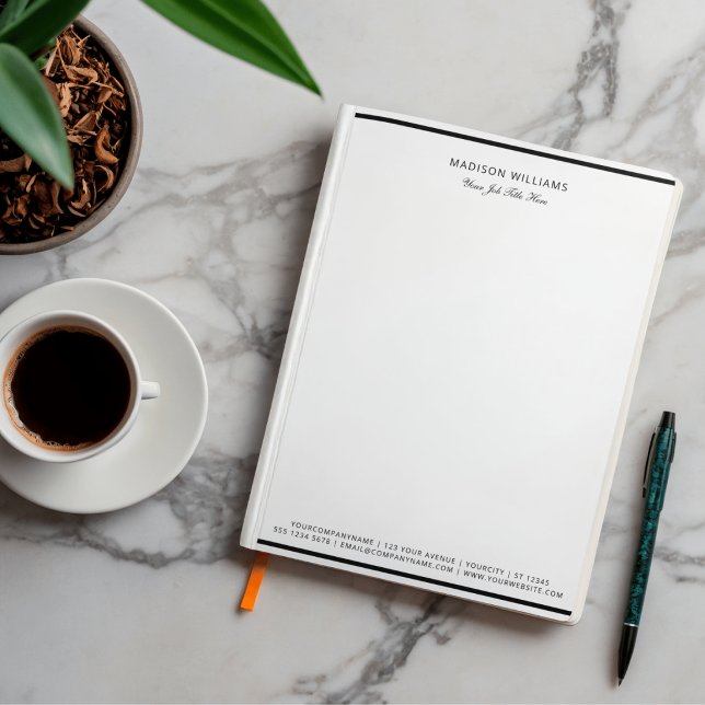 Membrete Negocio personalizado profesional (Subido por el creador)