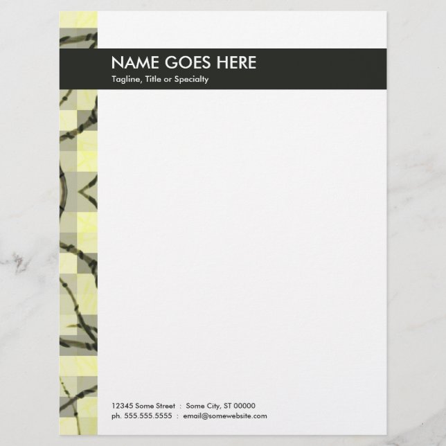 Membrete nervios abstractos (Anverso)