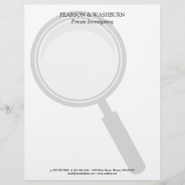 Membrete Nombre de ojo privado y contacto del cristal de au