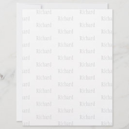 Membrete Nombre Personalizado Elegante
