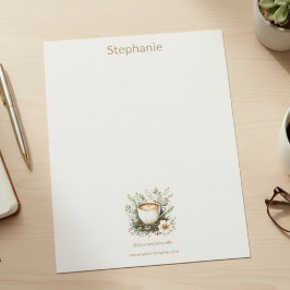 Membrete Nombre personalizado, identificador social y sitio