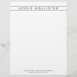 Membrete Nombre profesional e información