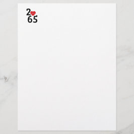 Membrete Número de habitación 256 en
