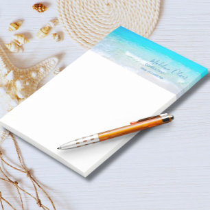 Membrete Ocean Beach Sea Travel Aqua Blue Stylish