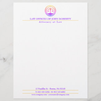 Membrete OFICINA DE DERECHO | Elegante