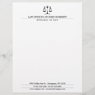 Membrete OFICINA DE DERECHO | Elegante