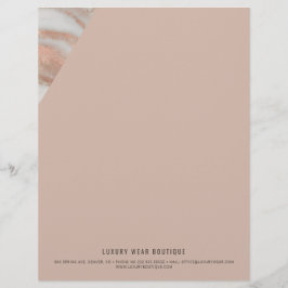 Membrete oficina de negocios de piedra de mármol veteado de