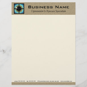 Membrete Optometrist & Eyecare Specialist Letterhead