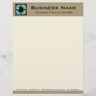 Membrete Optometrist & Eyecare Specialist Letterhead