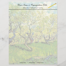 Membrete Orchard en Blossom, Vincent van Gogh.