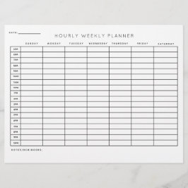 Membrete Organización de horarios semanales de planificació