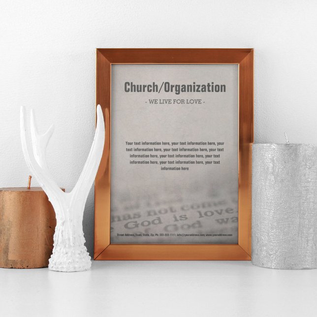 Membrete Organización Religiosa Dios es la letra del amor (Perfect for business)